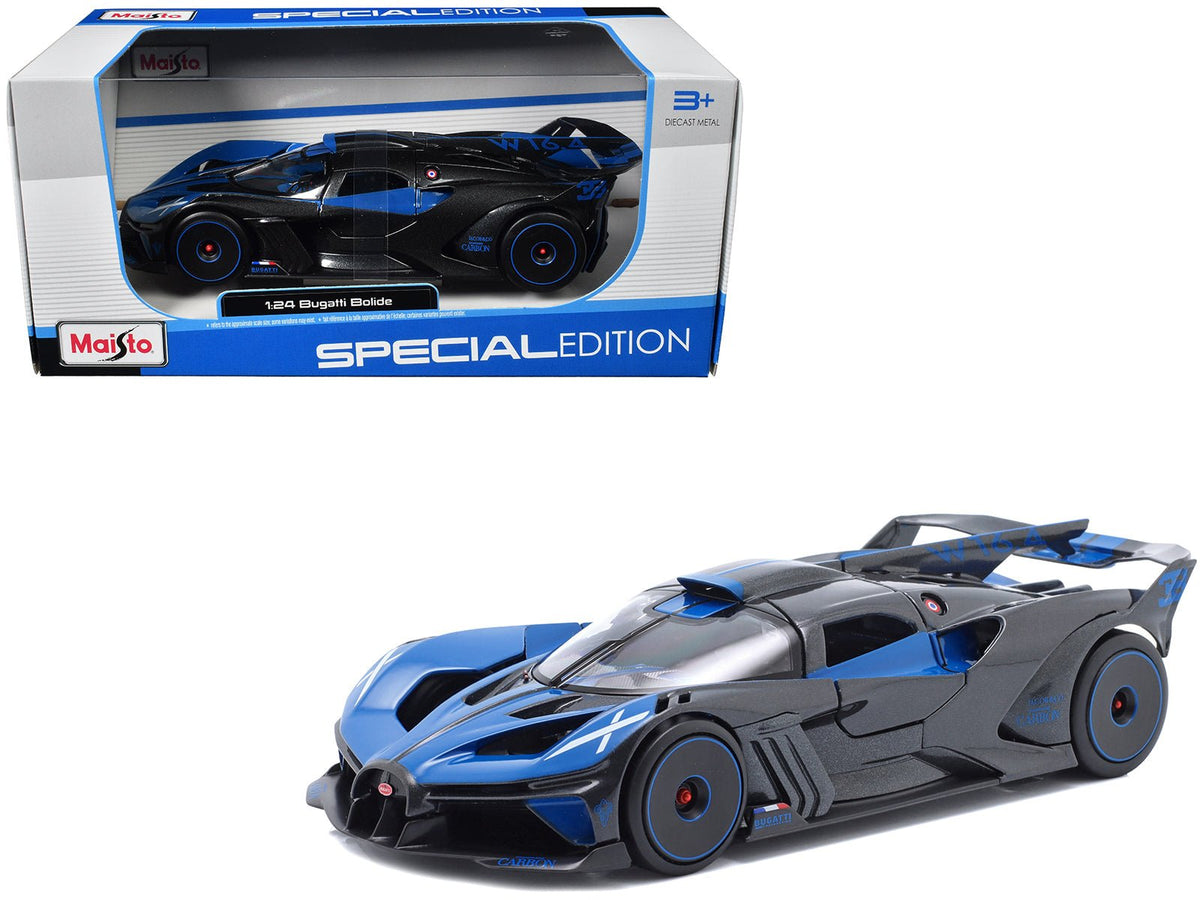 Rapid Vehicles Bugatti Bolide Blue and Black Metallic "Special Edition" Series 1/24 Diecast Model...