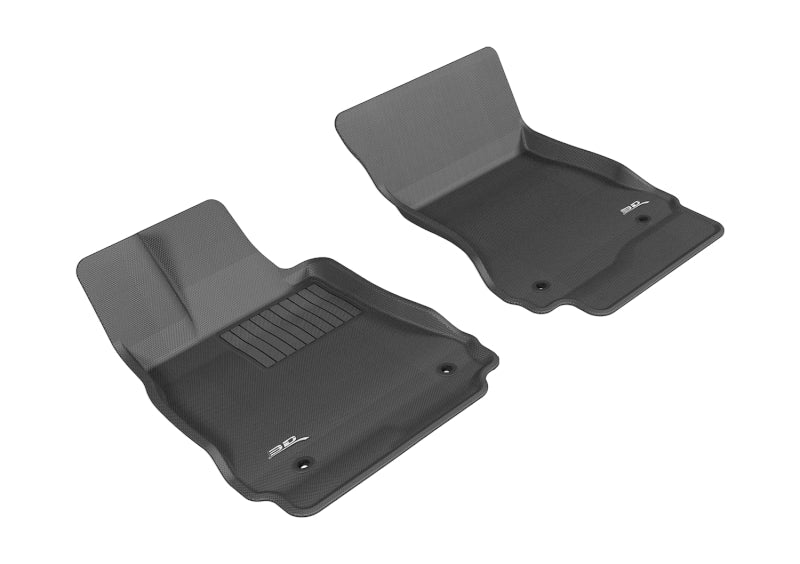 3D MAXpider 2007-2013 Mercedes-Benz S-Class W221 Kagu 1st Row Floormat - Black L1MB00611509