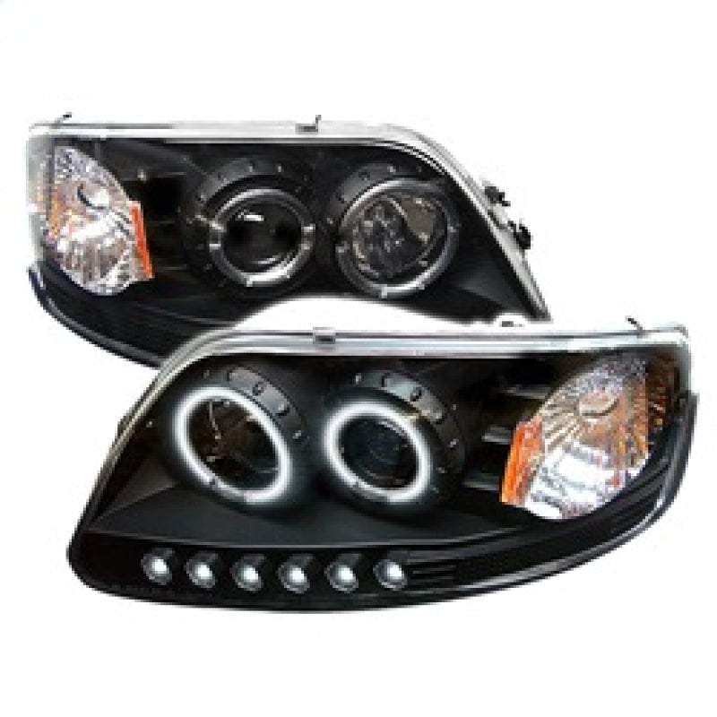 FR SPORT Spyder Ford F150 97-03/Expedition 97-02 1PC Projector - CCFL Halo LED Blk...