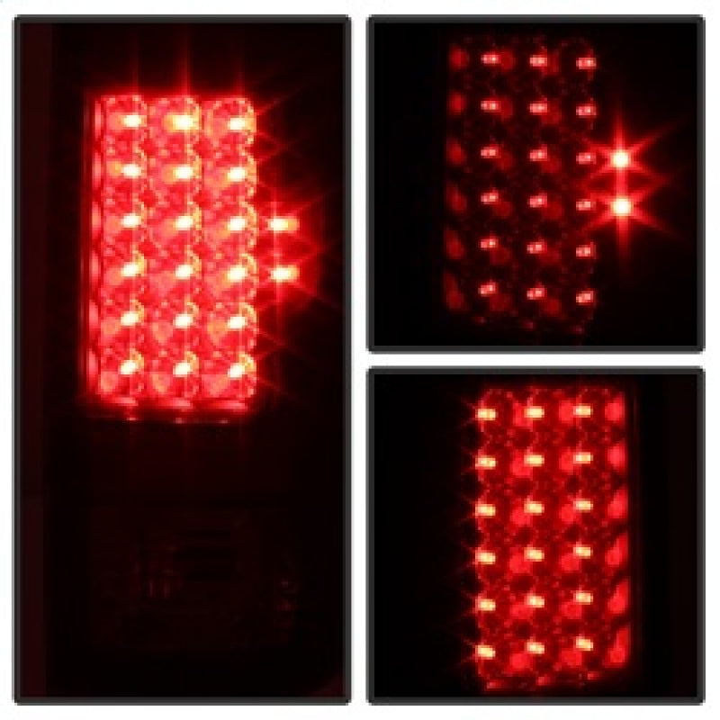 FR SPORT SPYDER Xtune Ford F250/350/450/550 Super Duty 99-07 LED Tail Lights Black Smoke...