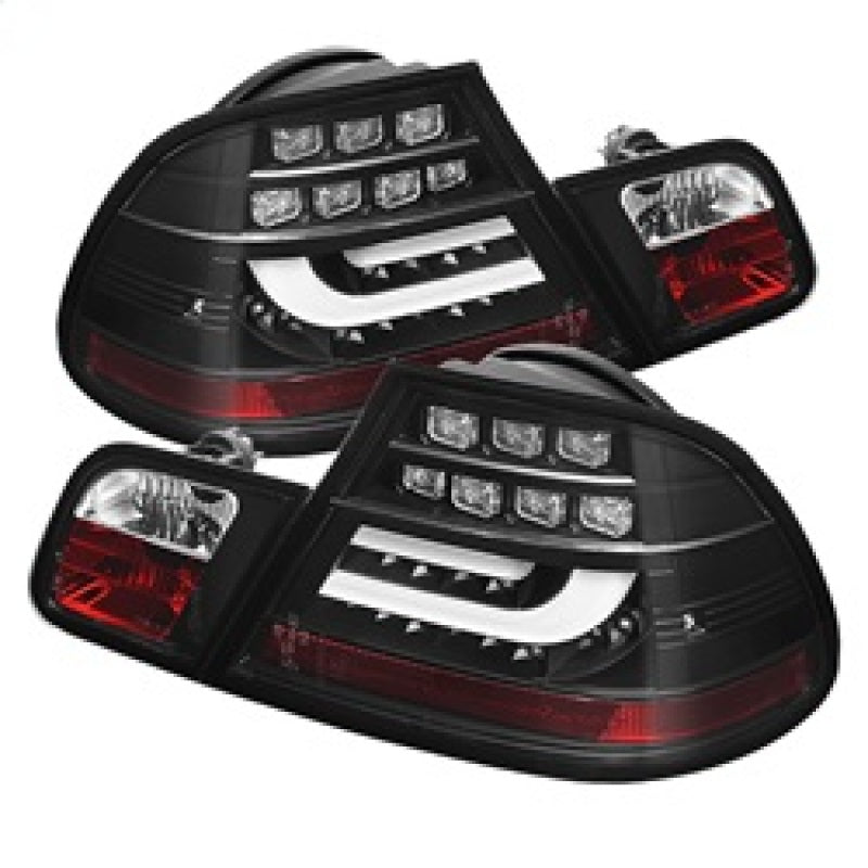 FR SPORT Spyder BMW E46 3-Series 04-06 2Dr Light Bar Style LED Tail Lights Black...