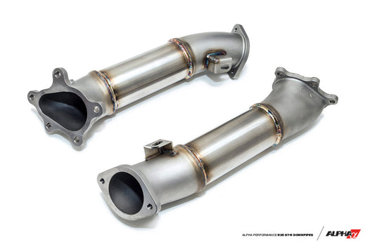 FR SPORT AMS Performance 2009+ Nissan GT-R R35 Alpha Cast Downpipes w/o Cats (Set of 2)...