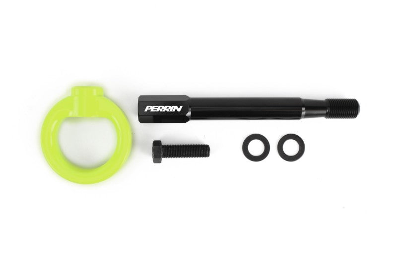 PERRIN Tow Hook Kit Rear Neon Yellow WRX 2008-2014 / STI Sedan 2008-2014 | PSP-BDY-251NY