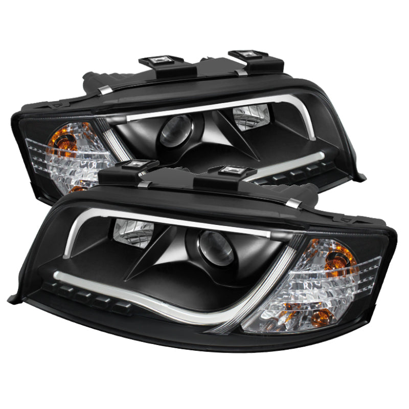 Spyder Audi A6 02-04 Projector Headlights Halogen ModelLight Tube DRL Blk PRO-YD-ADA601-LTDRL-BK 5071873
