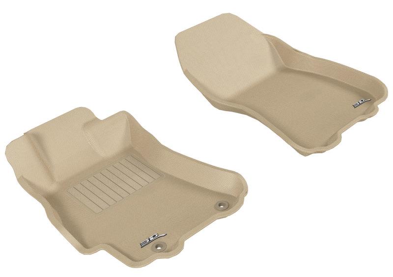 3D MAXpider 2010-2014 Subaru Legacy/Outback Kagu 1st Row Floormat - Tan L1SB00411502