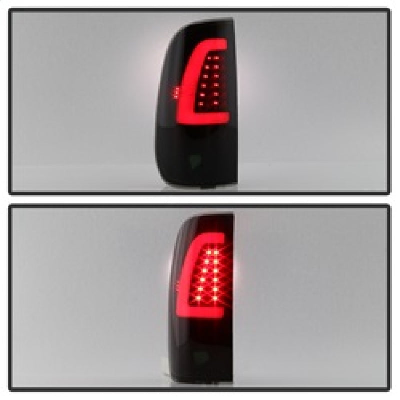 SPYDER xTune 97-03 Ford F-150 Light Bar LED Tail Lights - Black Smoke (ALT-ON-FF15097-LBLED-BSM) 9038501