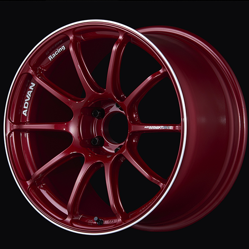Advan RSIII 18x9.0 / +25 Offset / 5x114.3 / 73mm Bore / Racing Candy Red and Ring YA38I25ECRR