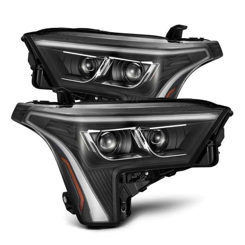 FR SPORT AlphaRex 22-23 Toyota Tundra LUXX-Series Headlights Black w/Amber DRL - Req 810029 OR...