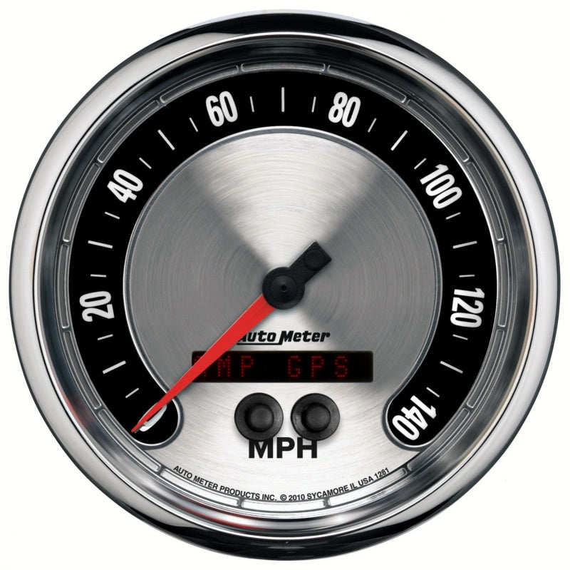 Autometer American Muscle 5in 140 MPH GPS Electric Programmable Speedometer 1281