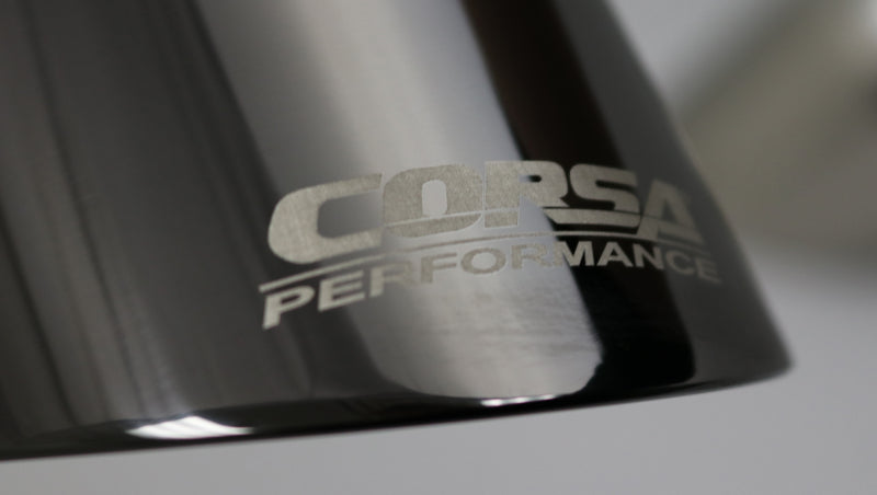 Corsa Performance Single Universal 2.5in Inlet / 4.5in Outlet Black PVD Pro-Series