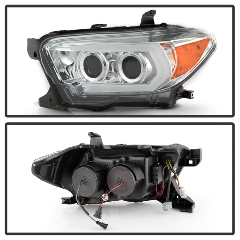 FR SPORT Spyder Signature Toyota Tacoma 16-18 TRD Model Projector Headlights-Chrome...