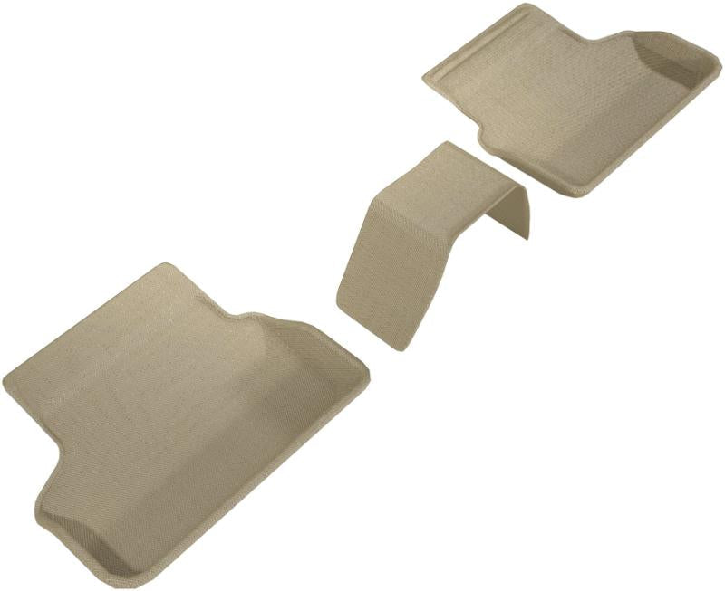 3D MAXpider 2017-2020 BMW 5 Series G30/G31 Kagu 2nd Row Floormats - Tan L1BM08421502
