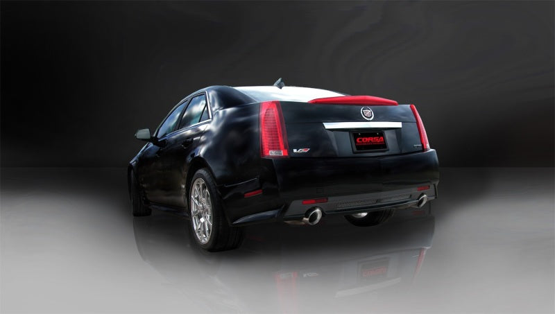 Corsa Performance 09-13 Cadillac CTS Sedan V 6.2L V8 Polished Sport Axle-Back Exhaust