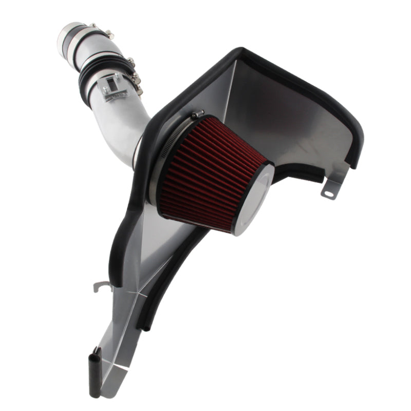 FR SPORT SPYDER Xtune Ford MUStang 2011-2012 3.7L V6 Intake ( w/Heat Shield Red Filter ) Gray...
