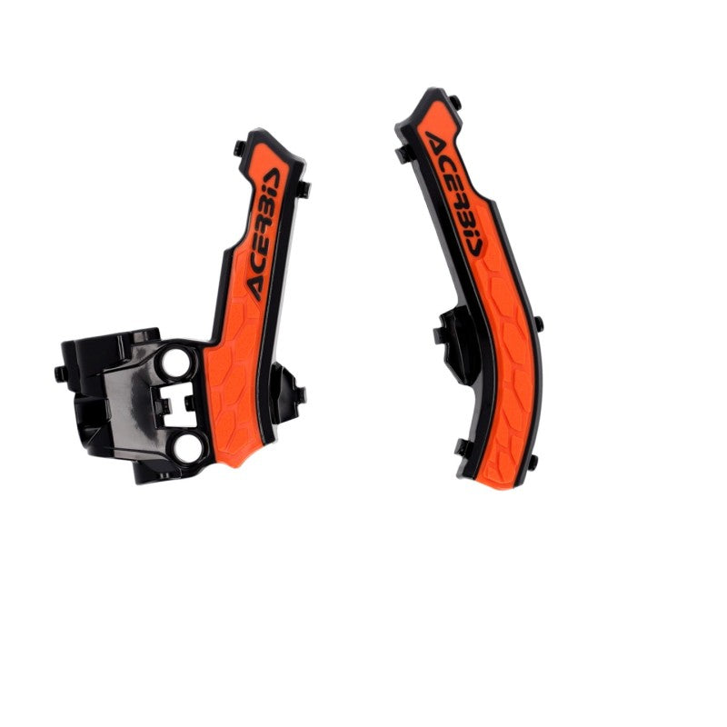 Acerbis 17+ KTM SX50/ SX-E 3/SX-E 5/ Husq EE 5/TC50/ GasGas Frame Guards- X-Grip - Black/16 Orange 2979615229