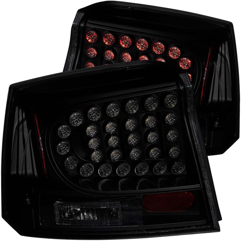 Anzo 2006-2008 Dodge Charger LED Taillights Dark Smoke