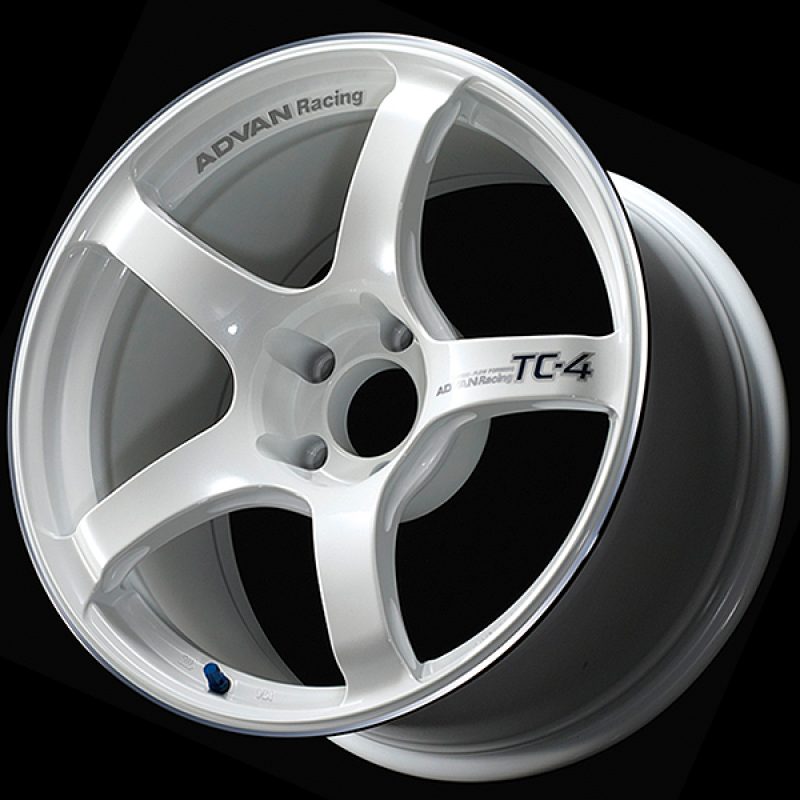 Advan TC4 18x10.0 / +32 Offset / 5x112 / 66.5mm Bore / Racing White Metallic and Ring YAD8K32MWMR