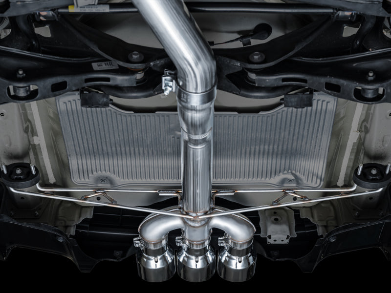 AWE Tuning 2024 Acura Integra Type S DE5 FWD Track Edition Exhaust w/ Triple Chrome Silver Tips 3020-52335