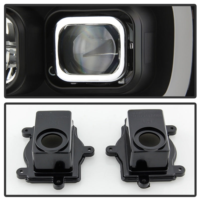 FR SPORT Spyder 07-14 Chevy Suburban/Tahoe V2 Projector Headlights LED Turn Sig Black...