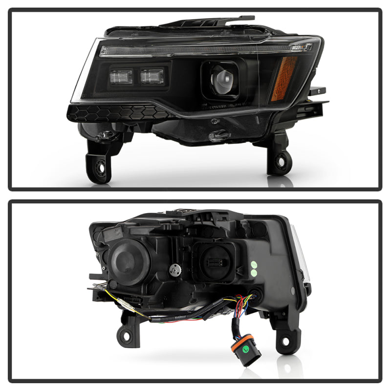 SPYDER 14-21 Jeep Grand Cherokee (HID Model Only) Projector Headlights - Black 5088956