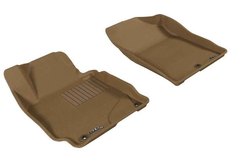 FR SPORT 3D MAXpider 2011-2013 Hyundai Elantra Kagu 1st Row Floormat - Tan L1HY02111502