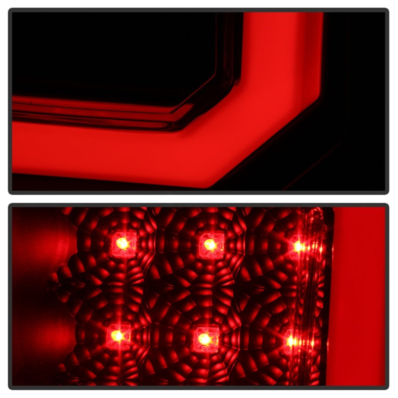 FR SPORT Spyder 07-13 Toyota Tundra V2 Light Bar LED Tail Lights - Smoke ALT-YD-TTU07V2-LB-BSM...
