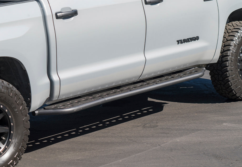 Cali Raised LED Cali Raised 14-21 Toyota Tundra Step Edition Rock Sliders - Kick Out / RawFiller Plate / BedLiner CR2784