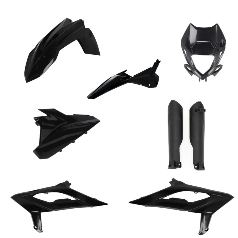 Acerbis 2023 Beta RR 2T 125-480 RR 2T 125RC-480RC Full Plastic Kit - Black 2979470001