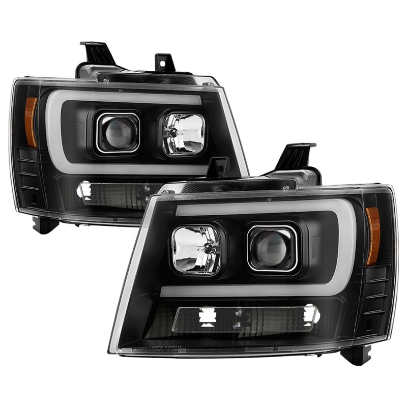 FR SPORT Spyder Chevy Suburban 1500/2500 07-14 Tahoe 07-14 LED Headlights Black...