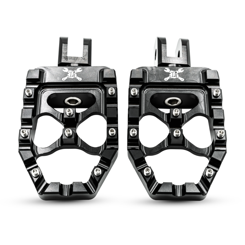 Burly Brand 18-24 M8 Softail MX-Evolution Pegs - Black B13-1016B
