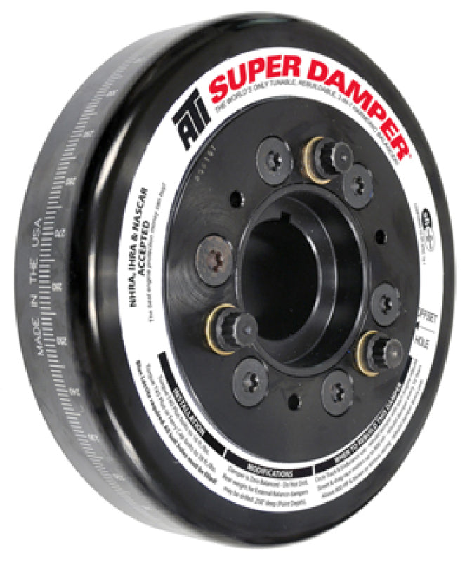 ATI Damper - 7.074in - Alum - Chevy LS - Smooth - C-Bore Front - 3 Ring ATI917211