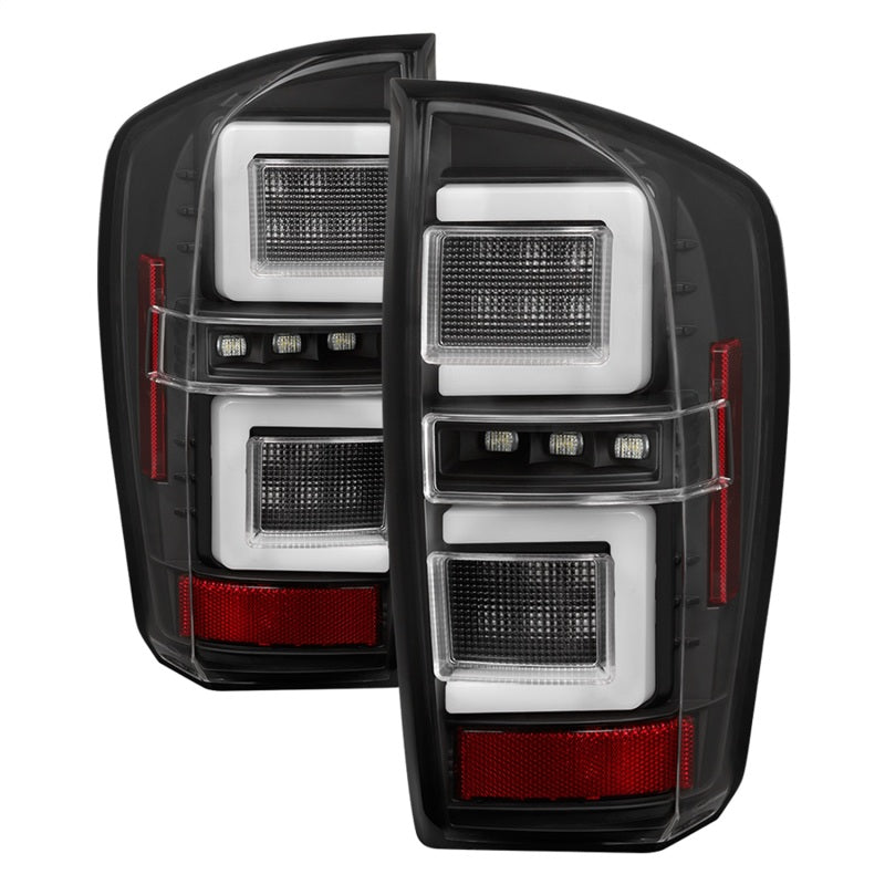 Spyder 16-17 Toyota Tacoma LED Tail Lights - Black (ALT-YD-TT16-LED-BK) 5085733
