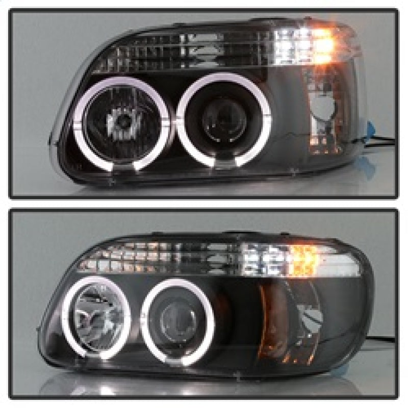 Spyder Ford Explorer 95-01 1PC Projector Headlights LED Halo Blk PRO-YD-FEXP95-HL-1PC-BK 5010131