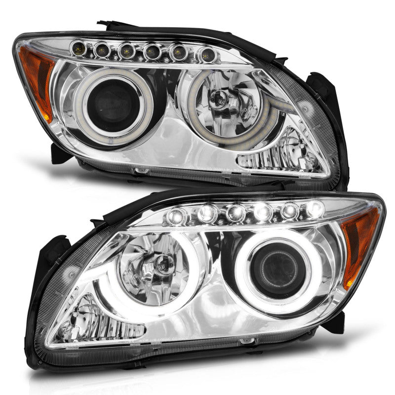 Anzo 2005-2010 Scion Tc Projector Headlights w/ Halo Chrome (CCFL)