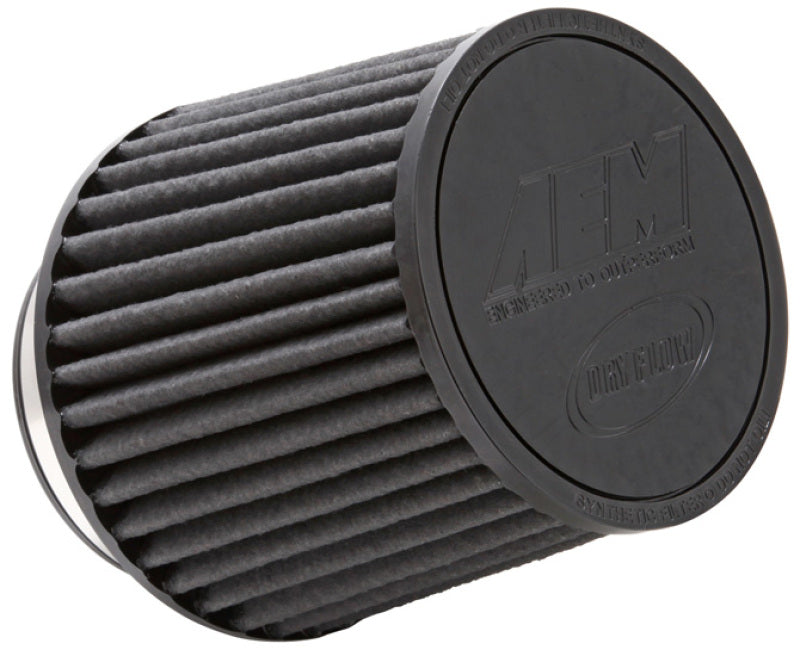 AEM Induction AEM Dryflow Conical Air Filter 6in Base OD x 3.5in Flange ID x 5.25in Height 21-204BF