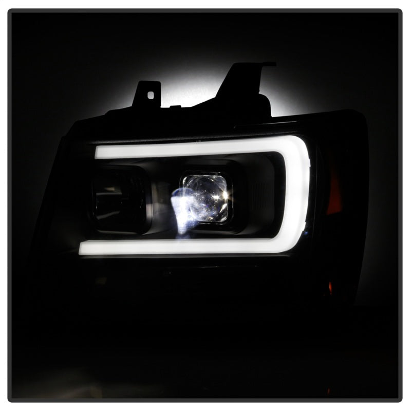 FR SPORT Spyder Chevy Suburban 1500/2500 07-14 Tahoe 07-14 LED Headlights Black...
