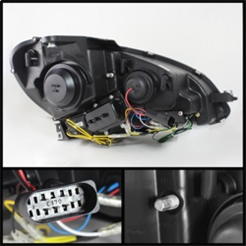 Spyder Mercedes Benz W204 C-Class 12-13 Projector Halogen Model- DRL Chrm PRO-YD-MBW20412-DRL-C 5074256