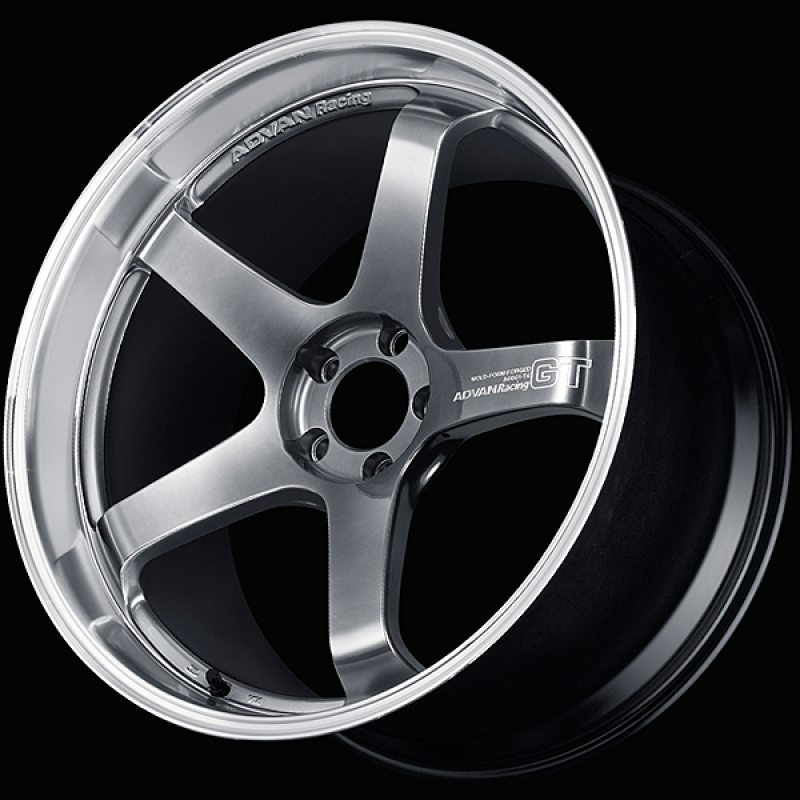 Advan GT Premium Version 21x10.0 / +45 ET / 5x120 / 72.5mm Bore / Machining and Hyper Platinum Black YAQ1K45WPBP