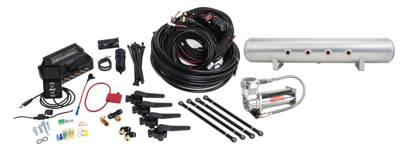 AIRLIFT 3H (3/8"Air Line,5 Gallon Lightweight Raw Alum.Tank,VIAIR 444C Comp.)