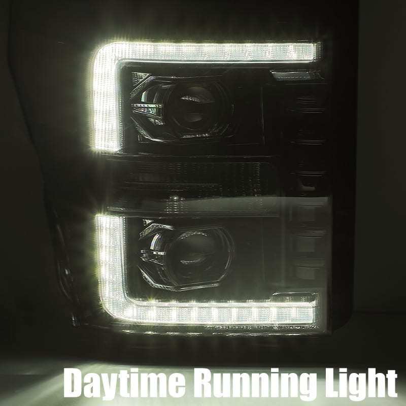 FR SPORT AlphaRex 11-16 Ford F-250 SD PRO-Series Projector Headlights Plank Style Design Chrome...