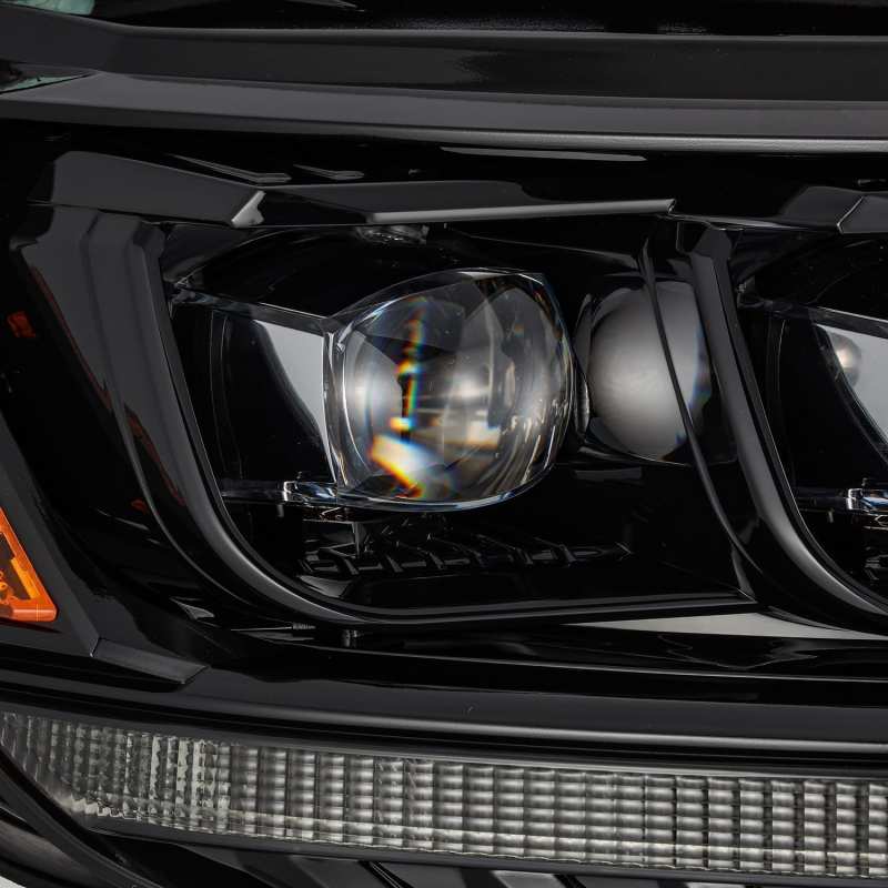 FR SPORT AlphaRex 19-21 Ford Ranger NOVA LED Proj Headlight Plnk Style Alpha Blk w/Activ...