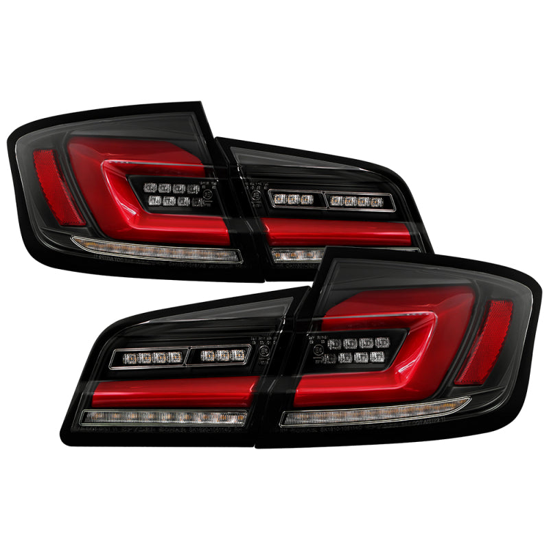 FR SPORT SPYDER 11-17 BMW 5 Series F10 F18 M5  Sequential Turn Signal LED Tail Light - BK...
