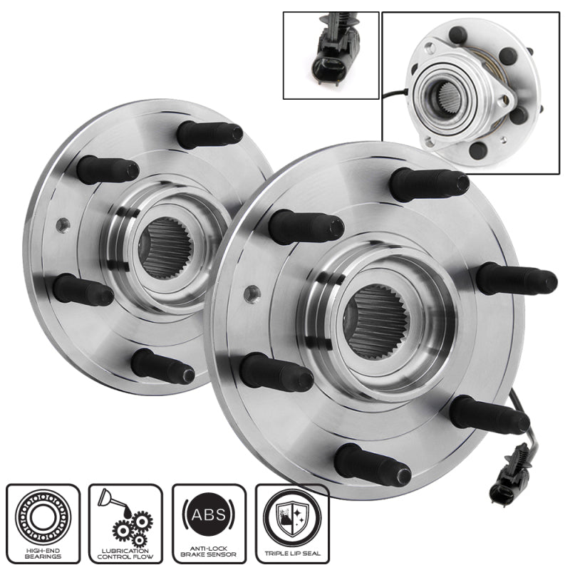 SPYDER xTune Wheel Bearing and Hub 4WD ABS Cadillac Escalade 07-13 - Front Left and Right BH-515096-96 9939075