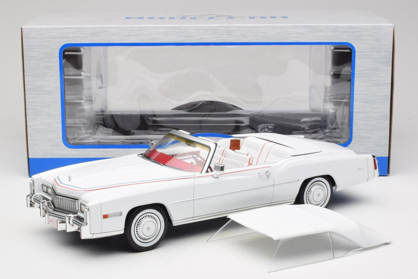 MCG 1976 Cadillac Eldorado Convertible White 1:18