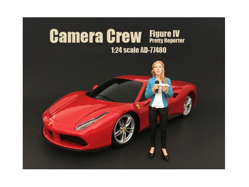 Rapid Vehicles Camera Crew Figure IV "Pretty Reporter" For 1:24 Scale Models by American Diorama ...