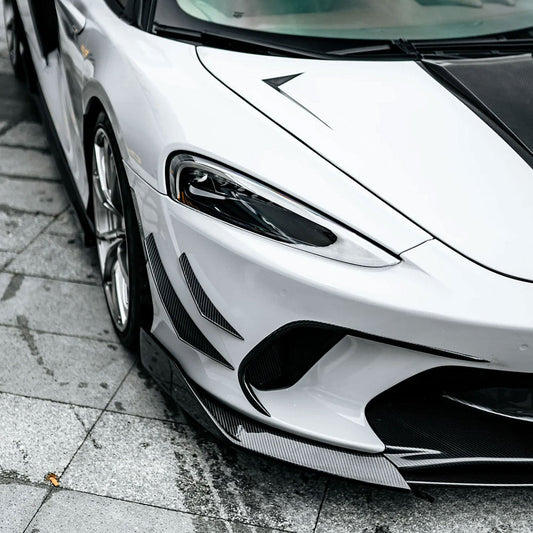 STRATEC SYSTEMS PRO Style Dry Carbon Fiber Front Bumper Splitters for McLaren GT