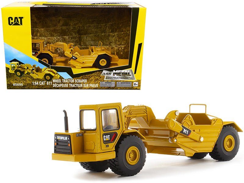 Rapid Vehicles CAT Caterpillar 611 Wheel Tractor Scraper "Play & Collect!" Series 1/64 Diecast...