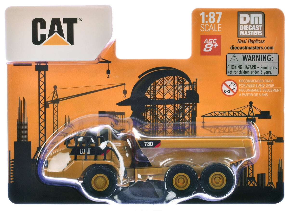 Rapid Vehicles CAT Caterpillar 730 Articulated Truck Yellow 1/87 (HO) Diecast Model by Diecast...