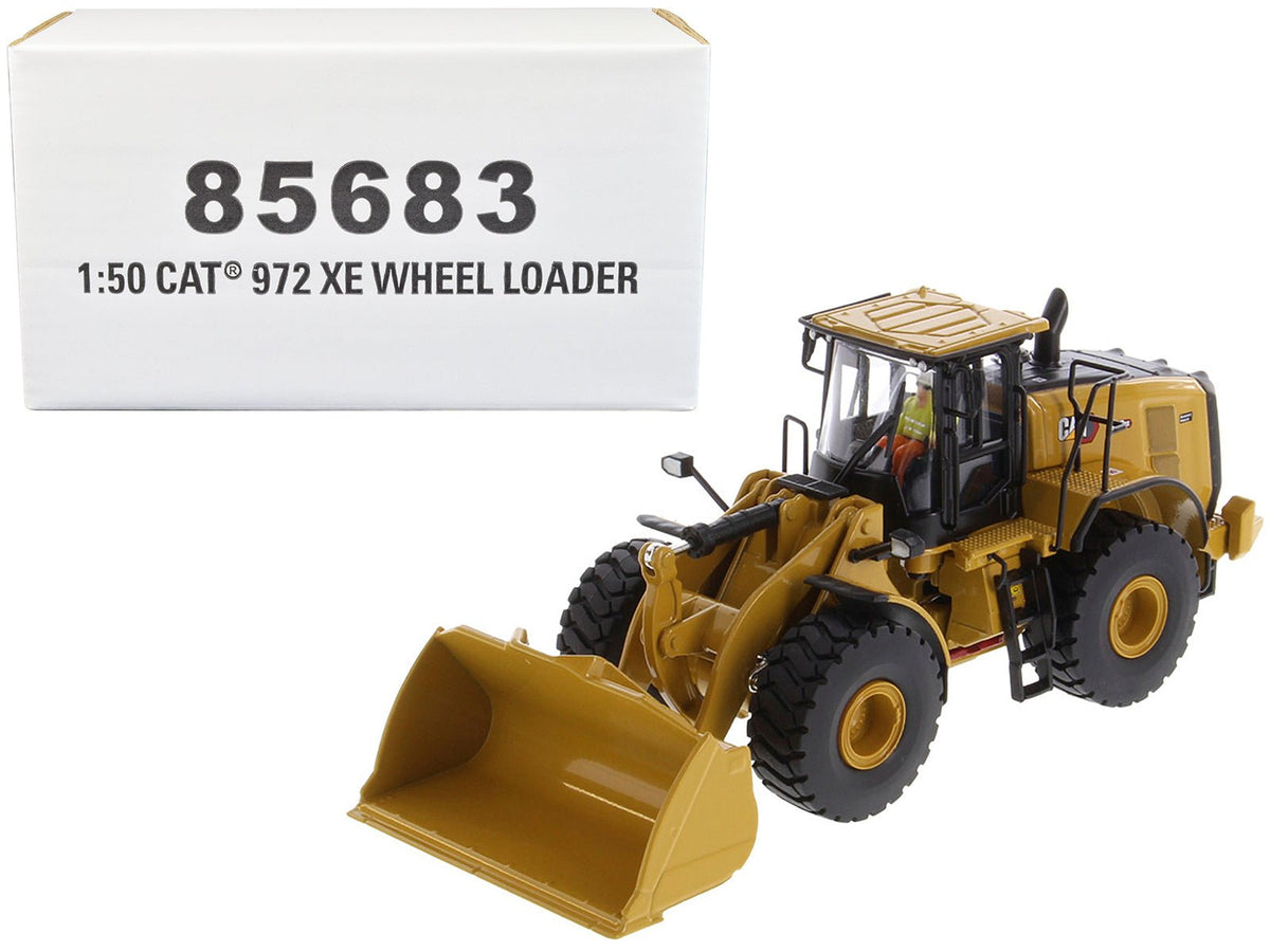 Rapid Vehicles CAT Caterpillar 972 XE Wheel Loader Yellow with Operator "High Line Series" 1/50...