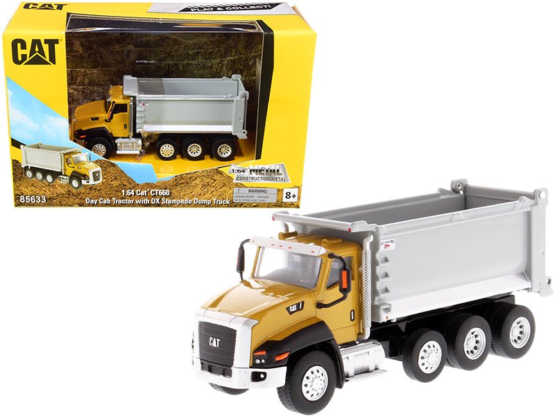 Rapid Vehicles CAT Caterpillar CT660 Day Cab Tractor with OX Stampede Dump Truck "Play &...